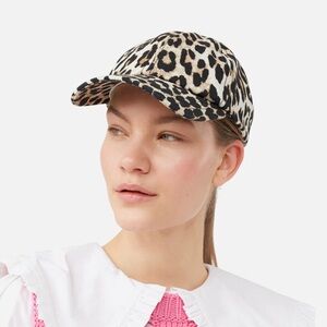 Ganni Leopard Print Hat